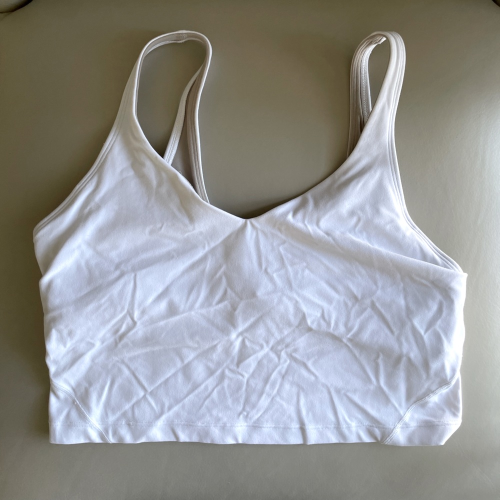 Lululemon Women’s White Sports Bra size 10